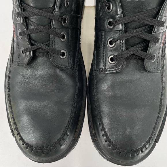 Ecco Fusion Moc Toe Tie Mens Leather Comfort Shoes Oxfords Black Size 9-9.5 (43) - Picture 4 of 13